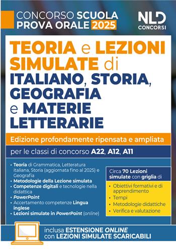 Concorso scuola 2025. Lezioni simulate di italiano, storia e geografia e materie letterarie 2025 per la prova orale del concorso. Con - espansione online  - Libro Nld Concorsi 2025 | Libraccio.it