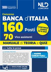 Concorso Banca d'Italia 160 posti, 70 vice assistenti. Manuale di teoria e quiz per tutte le prove