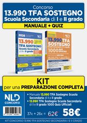 Kit concorso TFA sostegno 2026. Scuola secondaria di I e II grado. Manuale di teoria e 1000 quiz ufficiali