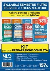 Kit Syllabus per la preparazione al semestre filtro: Biologia + Chimica + Fisica + 8000 quiz commentati e simulazioni d'esame. Nuova ediz.