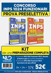 Kit concorso INPS 1695 Funzionari PECS. Manuale di teoria + Eserciziario per la prova preselettiva 2026