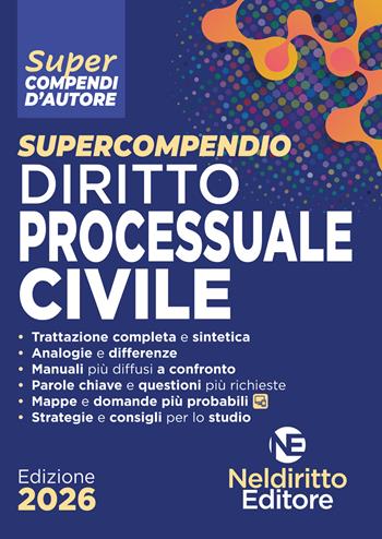 Supercompendio di diritto processuale civile 2026  - Libro Neldiritto Editore 2026 | Libraccio.it