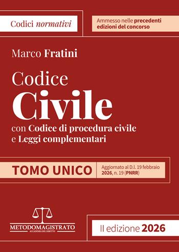 Codice normativo di Diritto Civile 2026 per il concorso in Magistratura - Marco Fratini - Libro Neldiritto Editore 2026, Codici normativi | Libraccio.it