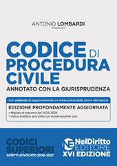 Codice di procedura civile. Annotato con la giurisprudenza per l'Esame di avvocato 2026-2027