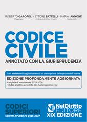 Codice Civile annotato con la giurisprudenza per l'esame di avvocato 2026-2027. Nuova ediz.