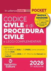 Codice civile e di procedura civile in udienza II ediz aprile 2026 aggiornato al Mercato dei Capitali. Nuova ediz.