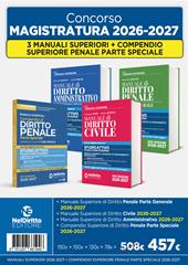 Kit 3 manuali superiori + compendio superiore Penale parte speciale 2026-2027
