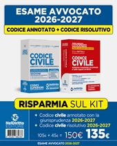 Kit Codice Civile Annotato + Codice Civile Risolutivo annotato con la giurisprudenza