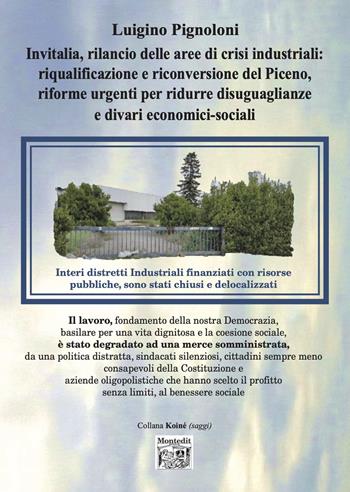 Invitalia, rilancio delle aree di crisi industriali: riqualificazione e riconversione del Piceno, riforme urgenti per ridurre disuguaglianze e divari economici-sociali - Luigino Pignoloni - Libro Montedit 2025, Koinè saggi | Libraccio.it