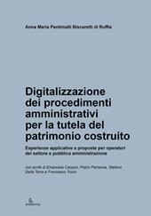 Digitalizzazione dei procedimenti amministrativi per la tutela del patrimonio costruito