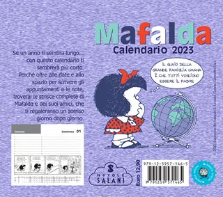 Mafalda. Calendario da tavolo 2023 - Quino - Libro Magazzini Salani 2022 | Libraccio.it