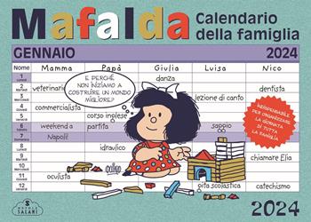 Mafalda. Calendario della famiglia 2024 - Quino - Libro Magazzini Salani 2023 | Libraccio.it