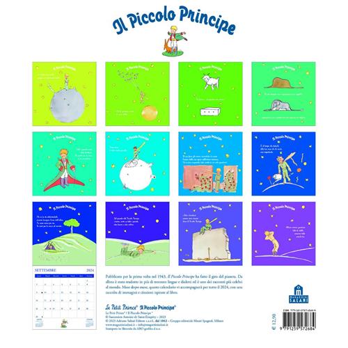 Editions Clouet Targa In Metallo 'Il Piccolo Principe' - Poster Da Parete 15x21 Cm Con Illustrazione Del Pianeta
