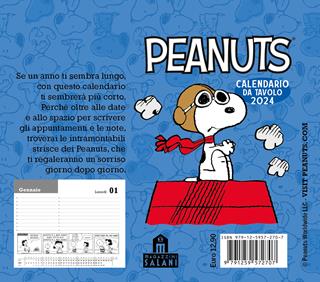 Peanuts. Calendario da tavolo 2024 - Charles M. Schulz - Libro Magazzini Salani 2023 | Libraccio.it