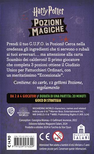 Harry Potter. Pozioni magiche. Con Carte  - Libro Magazzini Salani 2025, J.K. Rowling's wizarding world | Libraccio.it