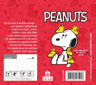 Peanuts. Calendario da tavolo 2026 - Charles M. Schulz - Libro Magazzini Salani 2025 | Libraccio.it
