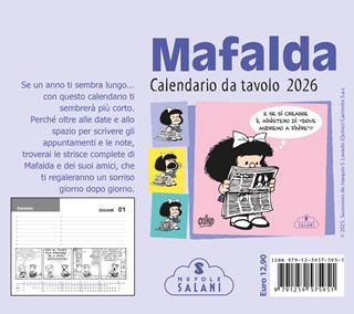 Mafalda. Calendario da tavolo 2026 - Quino - Libro Magazzini Salani 2025 | Libraccio.it