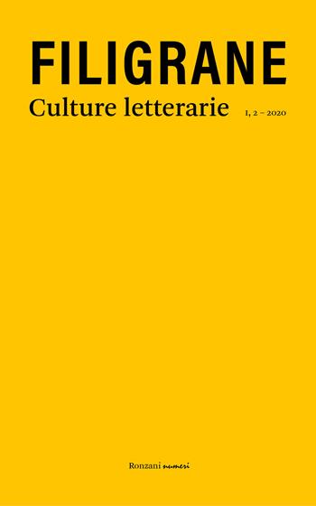 Filigrane. Culture letterarie (2020). Vol. 2: Traduzioni e tradimenti.  - Libro Ronzani Numeri 2021 | Libraccio.it