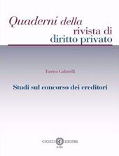 Studi sul concorso dei creditori