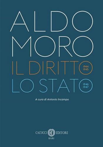 Il diritto. Lo Stato - Aldo Moro - Libro Cacucci 2025 | Libraccio.it