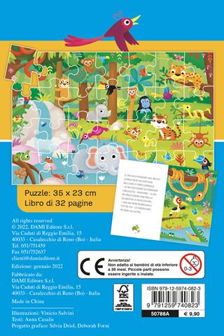 Gli animali della giungla. Storie da costruire. Ediz. a colori. Con puzzle da 28 pezzi - Anna Casalis - Libro Dami Editore 2022 | Libraccio.it