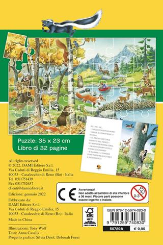 Gli animali del bosco. Storie da costruire. Ediz. a colori. Con puzzle 28 pezzi - Anna Casalis - Libro Dami Editore 2022 | Libraccio.it