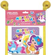 Mondi magici. Libri bagno. Ediz. illustrata. Con 7 sagome di personaggi