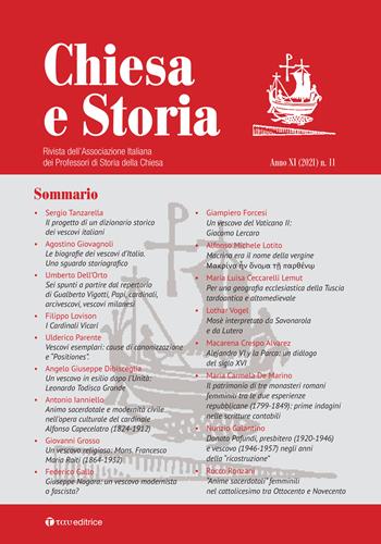Chiesa e storia. Rivista dell’Associazione Italiana dei Professori di Storia della Chiesa (2021). Vol. 11  - Libro Tau 2022 | Libraccio.it