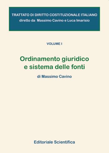 Trattato di diritto costituzionale italiano. Vol. 1: Ordinamento giuridico e sistema delle fonti. - Massimo Cavino - Libro Editoriale Scientifica 2021, Fuori collana | Libraccio.it