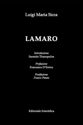 Lamaro - Luigi Maria Sicca - Libro Editoriale Scientifica 2022, Punto org | Libraccio.it