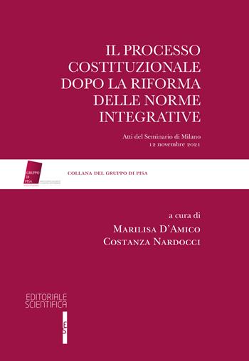 Il processo costituzionale dopo la riforma delle norme integrative. Atti del Seminario di Milano, 12 novembre 2021  - Libro Editoriale Scientifica 2023, Gruppo di Pisa | Libraccio.it