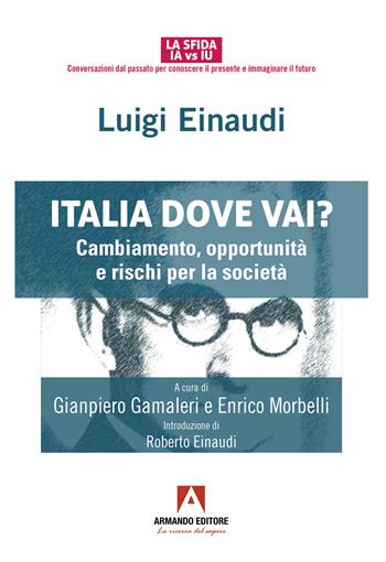 Italia dove vai? Cambiamento, opportunità e rischi per la società - Luigi Einaudi - Libro Armando Editore 2025, La sfida IA vs IU | Libraccio.it