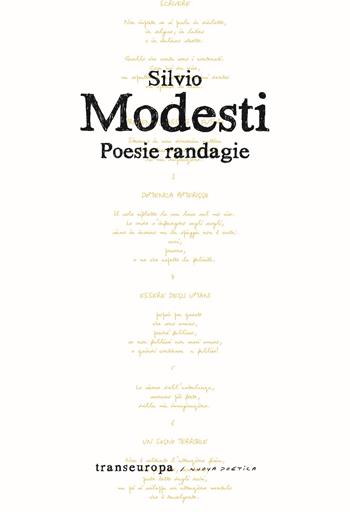 Poesie randagie - Silvio Modesti - Libro Transeuropa 2024, Nuova poetica | Libraccio.it