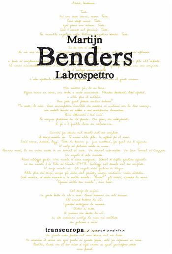 Labrospettro - Martijn Benders - Libro Transeuropa 2025, Nuova poetica | Libraccio.it