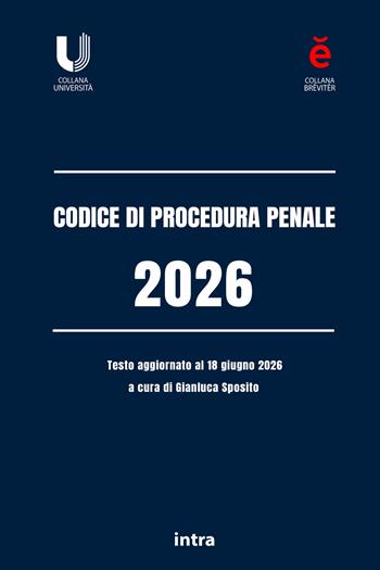 Codice di procedura penale  - Libro Intra 2026, Breviter | Libraccio.it
