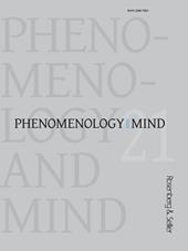 Phenomenology and mind (2021). Vol. 21: phenomenology of social impairments, The.