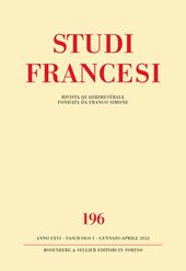 Studi francesi. Vol. 196