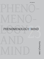 Phenomenology and mind (2022). Vol. 23: Phenomenology, axiology, and metaethics