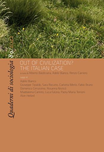 Quaderni di sociologia (2022). Vol. 89: Out of civilization? The Italian case  - Libro Rosenberg & Sellier 2023 | Libraccio.it