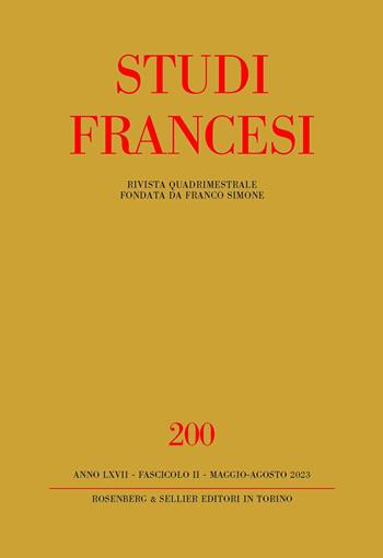 Studi francesi. Vol. 200: L' héritage de Molière: réécritures, traductions et représentations du Grand Siècle à l'âge contemporain  - Libro Rosenberg & Sellier 2023 | Libraccio.it