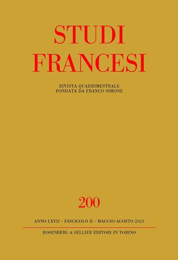 Studi francesi. Vol. 200: L' héritage de Molière: réécritures, traductions et représentations du Grand Siècle à l'âge contemporain  - Libro Rosenberg & Sellier 2023 | Libraccio.it