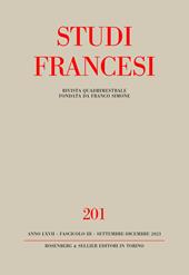Studi francesi (2023). Vol. 201