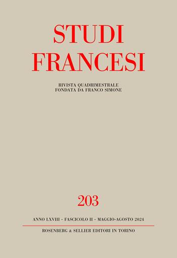 Studi francesi. Vol. 203: Agrippa d'Aubigné poète du «Printemps»  - Libro Rosenberg & Sellier 2024 | Libraccio.it