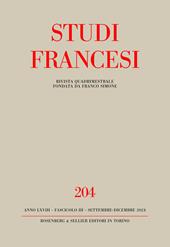 Studi Francesi. Vol. 204: In ricordo di Anna Maria Finoli (1923-2020) - Centenaire du "Manifeste du surréalisme" d'André Breton (1924-2024)