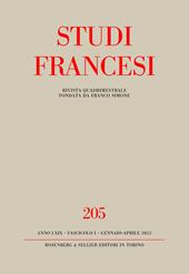 Studi francesi. Vol. 205