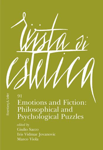Rivista di estetica (2026). Vol. 91: Emotions and fiction: philosophical and psychological puzzles  - Libro Rosenberg & Sellier 2026, Rivista di Estetica. I Quaderni. Le arti contemporanee | Libraccio.it