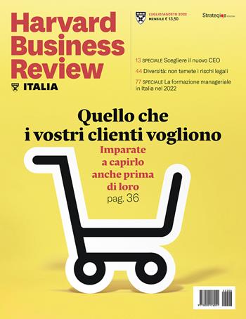 Harvard Business Review Italia (2022). Vol. 7-8  - Libro Strategiqs 2022 | Libraccio.it