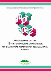 Proceedings of the 16th International Conference on statistical analysis of textual data. Vol. 2