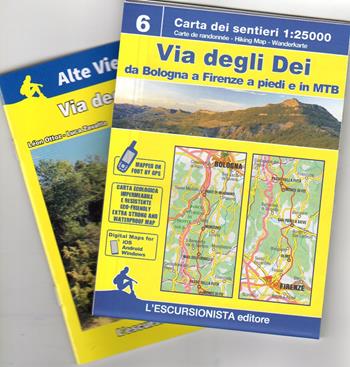 Via degli dei. Da Bologna a Firenze. Con Cartina 1:25000 - Luca Zavatta, Léon Ottoz - Libro L'Escursionista 2021, Alte vie | Libraccio.it