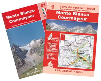 Monte Bianco. Courmayeur. Ediz. multilingue. Con cartina 1:25000 - Luca Zavatta, Marco Blatto - Libro L'Escursionista 2022, Trekking week-end | Libraccio.it